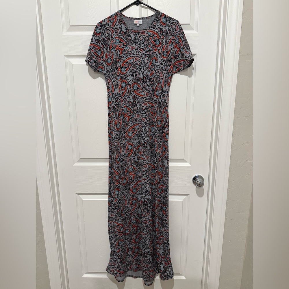 LuLaRoe Maria Paisley Print Maxi Dress